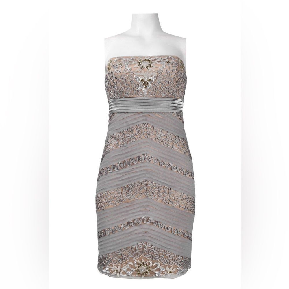 New vintage y2k Sue Wong Strapless wedding guest embellished Dress - Picture 2 of 14